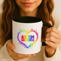 Autism Awareness - Full Of Love Coffee Mug thumb 3