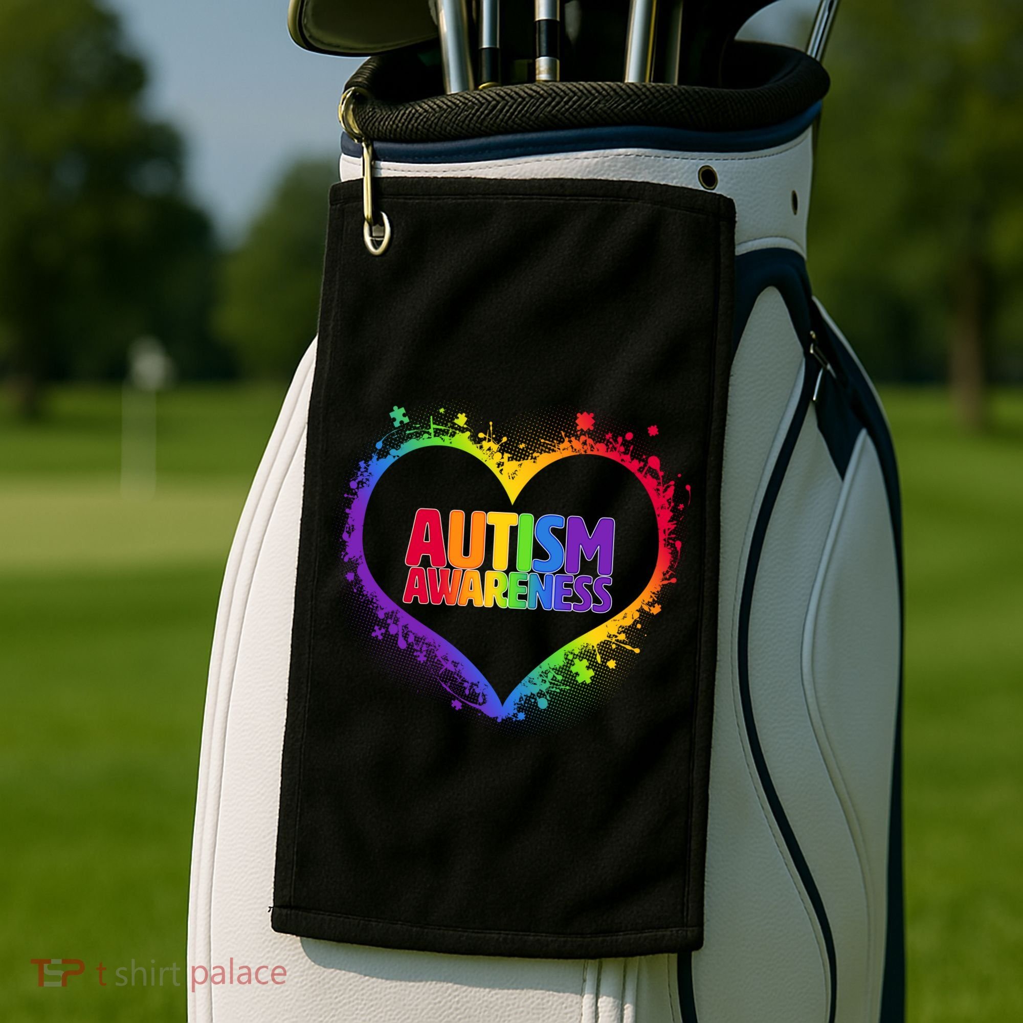 Autism Awareness - Full Of Love Golf Towel