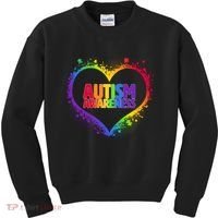 Autism Awareness - Full Of Love Kids Sweatshirt thumb 0