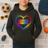 Autism Awareness - Full Of Love Kids Hoodie thumb 2
