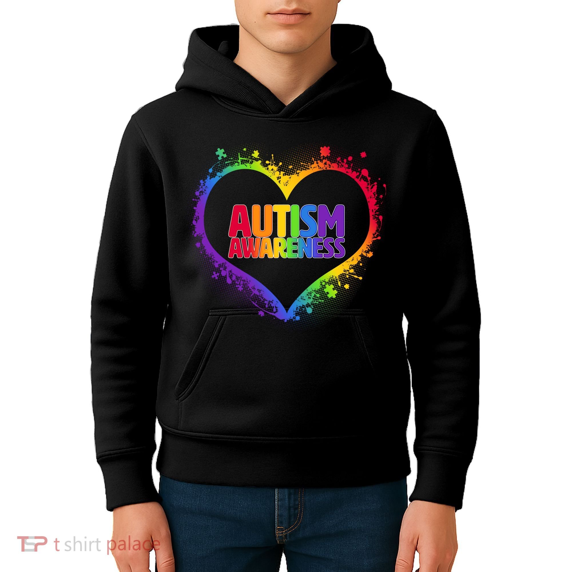 Autism Awareness - Full Of Love Kids Hoodie