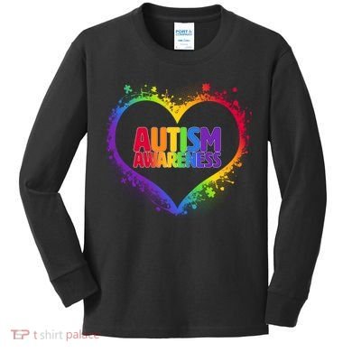 Autism Awareness - Full Of Love Kids Long Sleeve Shirt