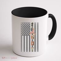 Autism Awareness American Flag Coffee Mug thumb 1
