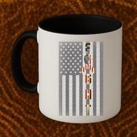 Autism Awareness American Flag Coffee Mug thumb 2