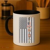 Autism Awareness American Flag Coffee Mug thumb 4