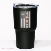 Autism Awareness American Flag Tumbler thumb 0