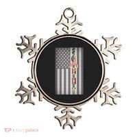 Autism Awareness American Flag Ornament thumb 0