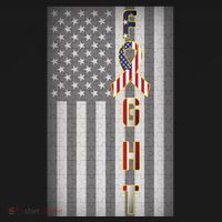 Autism Awareness American Flag Ornament thumb 1