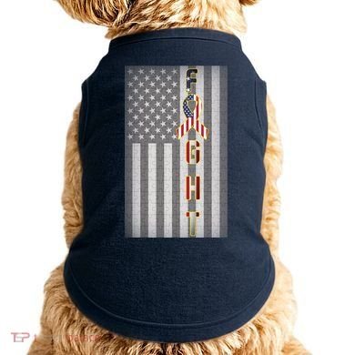 Autism Awareness American Flag Doggie Tank