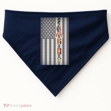 Autism Awareness American Flag USA-Made Doggie Bandana