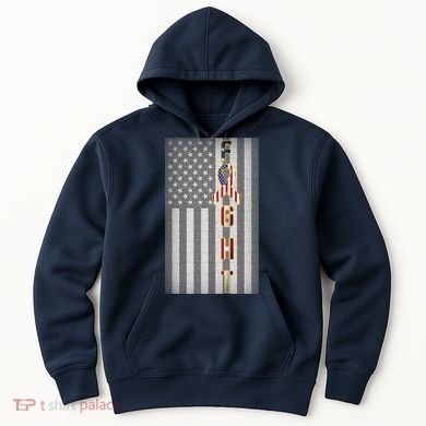 Autism Awareness American Flag Hoodie