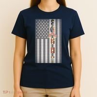 Autism Awareness American Flag T-Shirt thumb 4