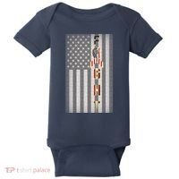Autism Awareness American Flag Baby Bodysuit thumb 0