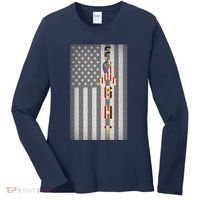 Autism Awareness American Flag Women's Long Sleeve Shirt thumb 0