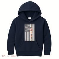 Autism Awareness American Flag Kids Hoodie thumb 0