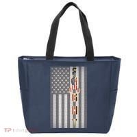 Autism Awareness American Flag Tote Bag thumb 0