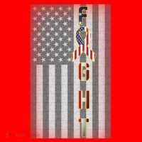Autism Awareness American Flag Santa Hat thumb 1
