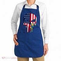 Autism Awareness American Skull Apron thumb 2