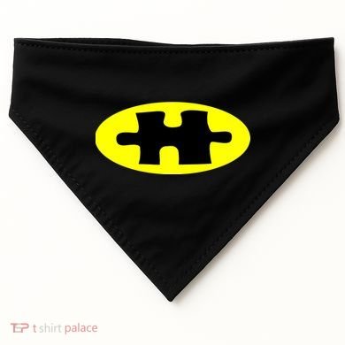 Autism Awareness Bat Puzzle Logo USA-Made Doggie Bandana