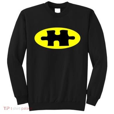 Autism Awareness Bat Puzzle Logo Sweatshirt