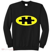 Autism Awareness Bat Puzzle Logo Sweatshirt thumb 0