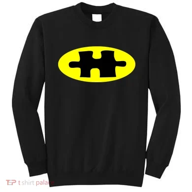 Autism Awareness Bat Puzzle Logo Sweatshirt