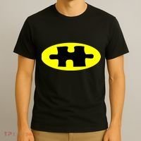 Autism Awareness Bat Puzzle Logo T-Shirt thumb 3