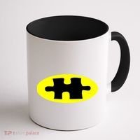 Autism Awareness Bat Puzzle Logo Coffee Mug thumb 1