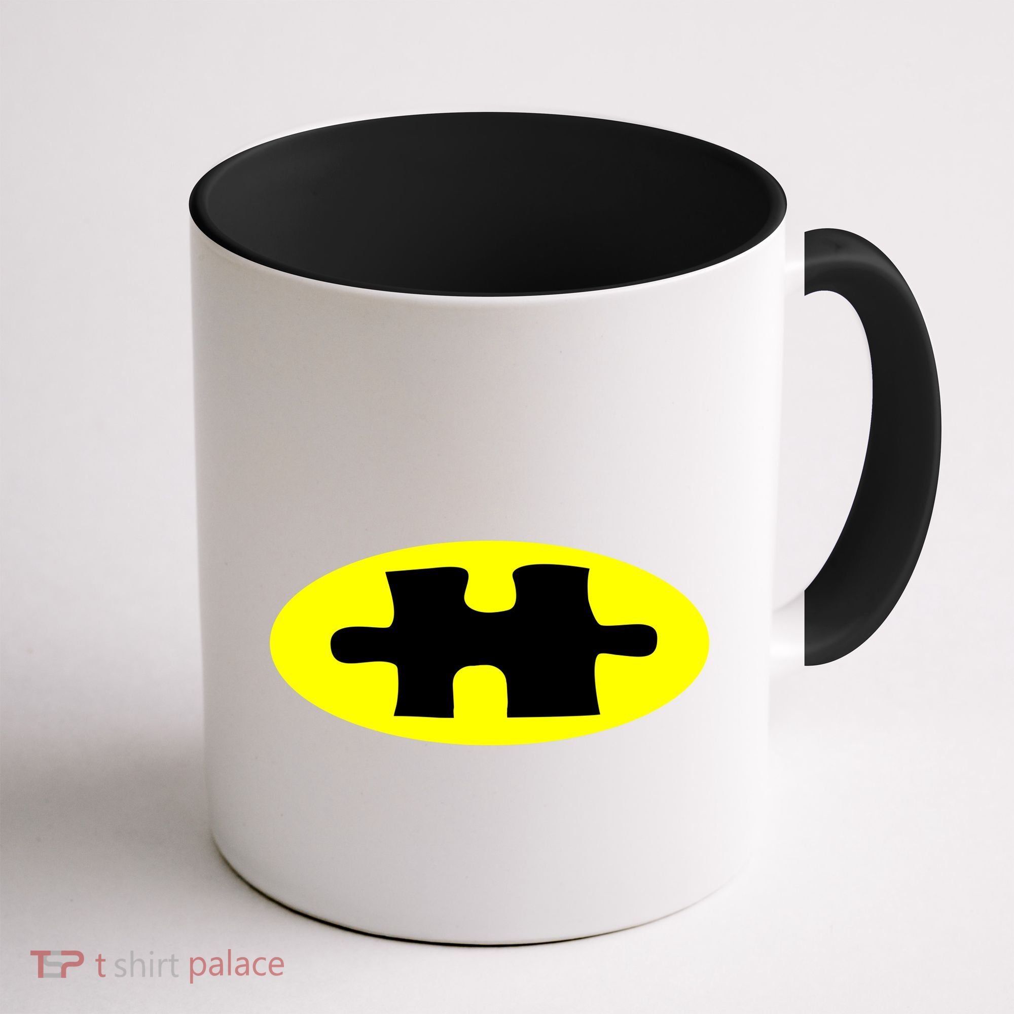 Autism Awareness Bat Puzzle Logo Coffee Mug