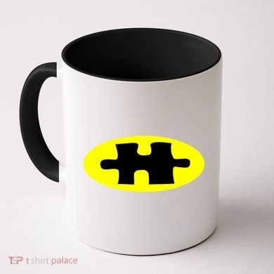 Autism Awareness Bat Puzzle Logo Coffee Mug