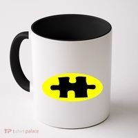 Autism Awareness Bat Puzzle Logo Coffee Mug thumb 0