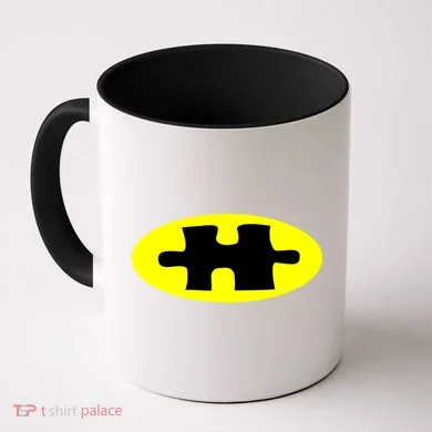 Autism Awareness Bat Puzzle Logo Coffee Mug