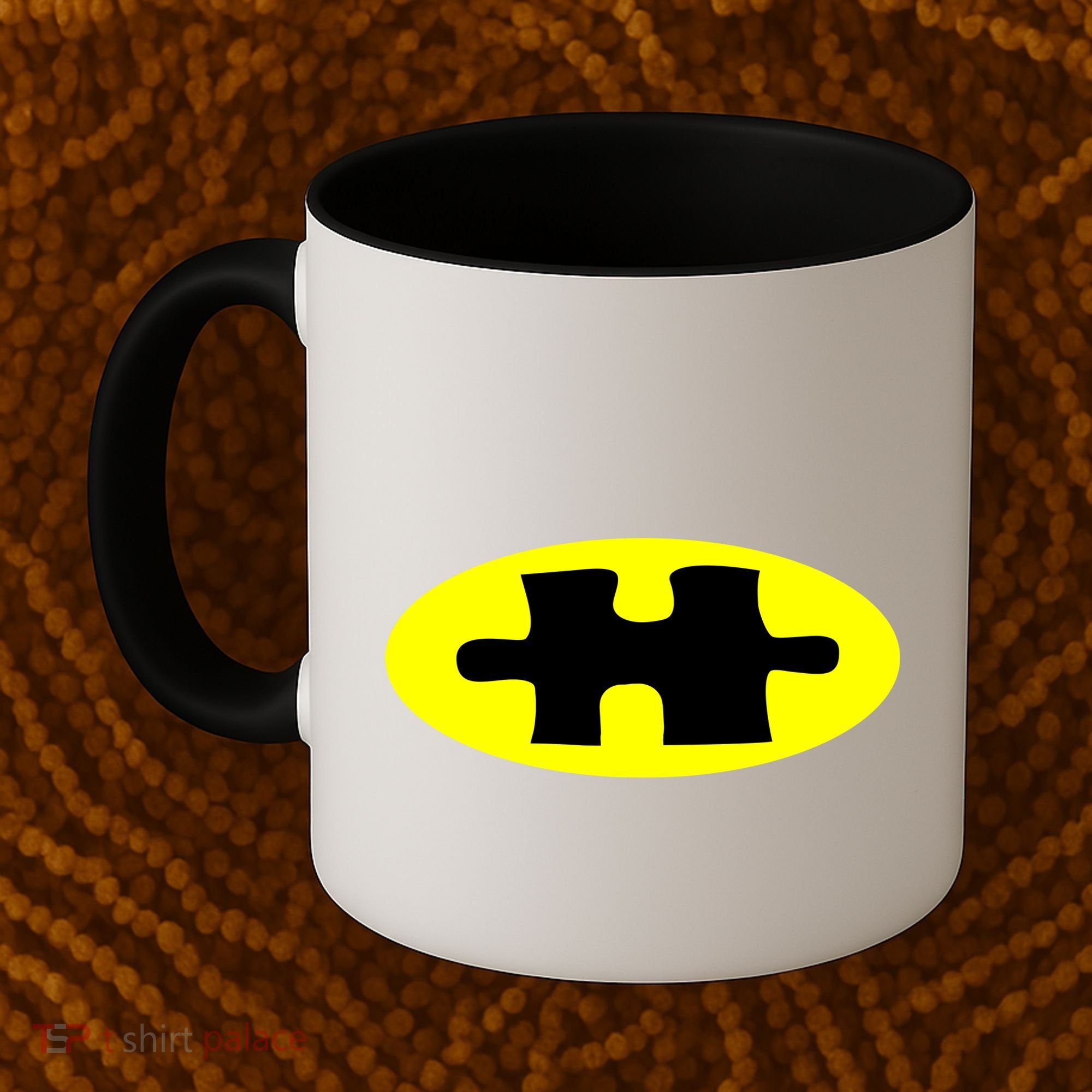 Autism Awareness Bat Puzzle Logo Coffee Mug