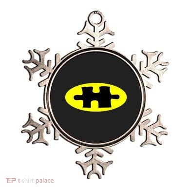 Autism Awareness Bat Puzzle Logo Ornament