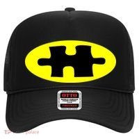 Autism Awareness Bat Puzzle Logo Hat thumb 0