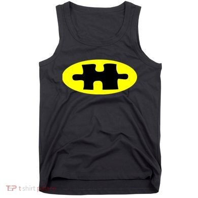 Autism Awareness Bat Puzzle Logo Tank Top