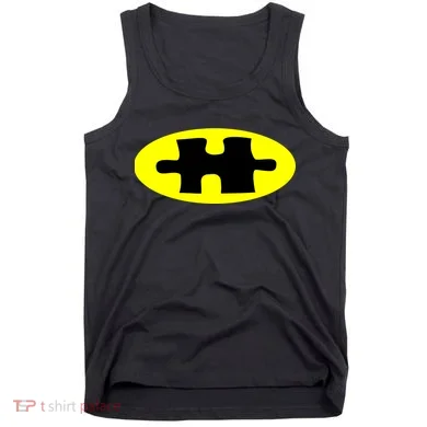 Autism Awareness Bat Puzzle Logo Tank Top