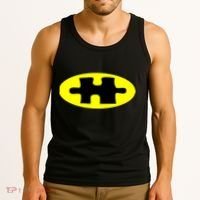 Autism Awareness Bat Puzzle Logo Tank Top thumb 3