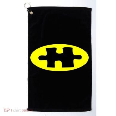 Autism Awareness Bat Puzzle Logo Golf Towel