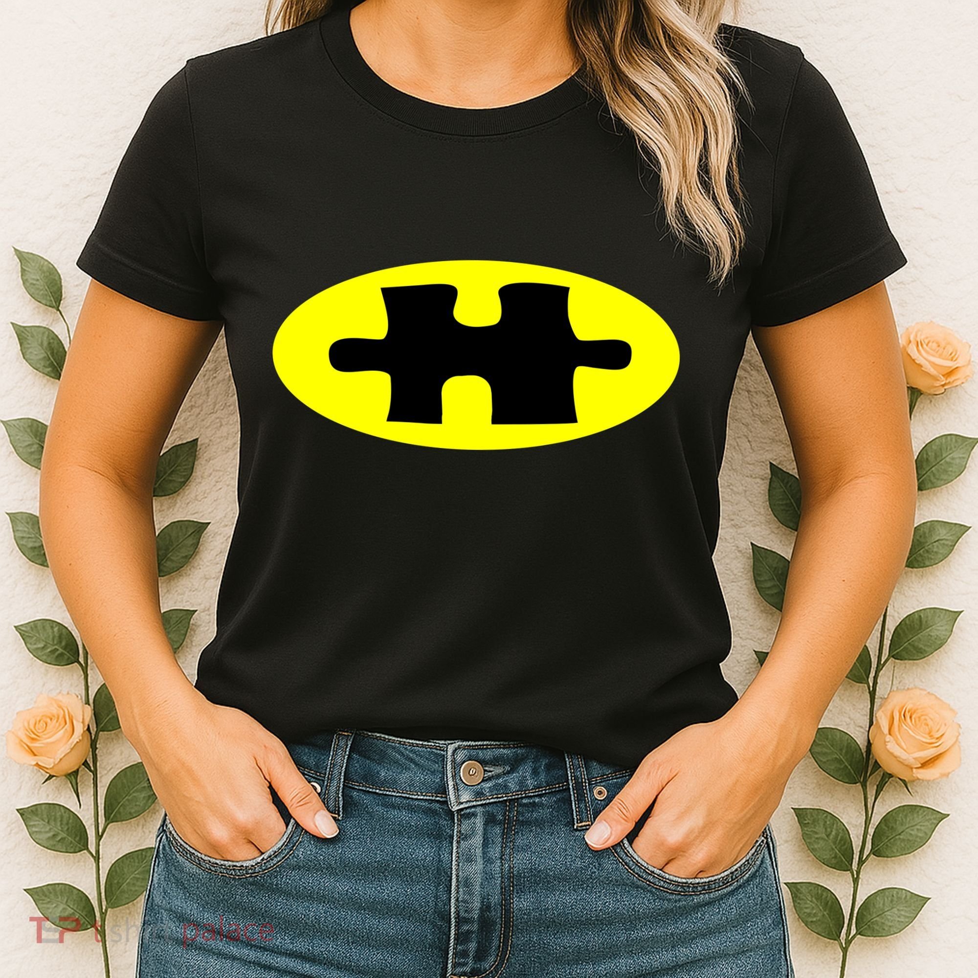 Autism Awareness Bat Puzzle Logo Women's T-Shirt