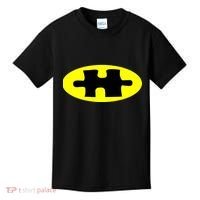 Autism Awareness Bat Puzzle Logo Kids T-Shirt thumb 0
