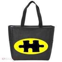 Autism Awareness Bat Puzzle Logo Tote Bag thumb 0