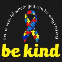 Autism Awareness Be Anything Be Kind Doggie Tank thumb 4
