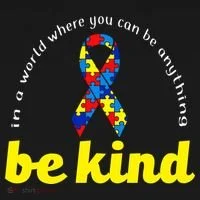 Autism Awareness Be Anything Be Kind Doggie Tank thumb 4