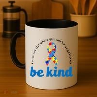Autism Awareness Be Anything Be Kind Coffee Mug thumb 4