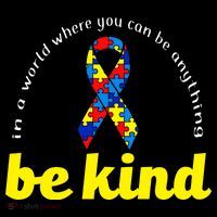 Autism Awareness Be Anything Be Kind Women's Hoodie thumb 2