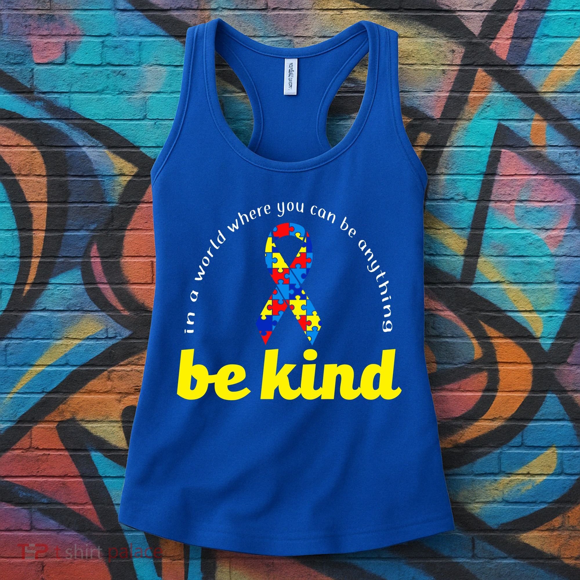 Autism Awareness Be Anything Be Kind Women's Tank Top