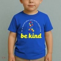 Autism Awareness Be Anything Be Kind Toddler T-Shirt thumb 2