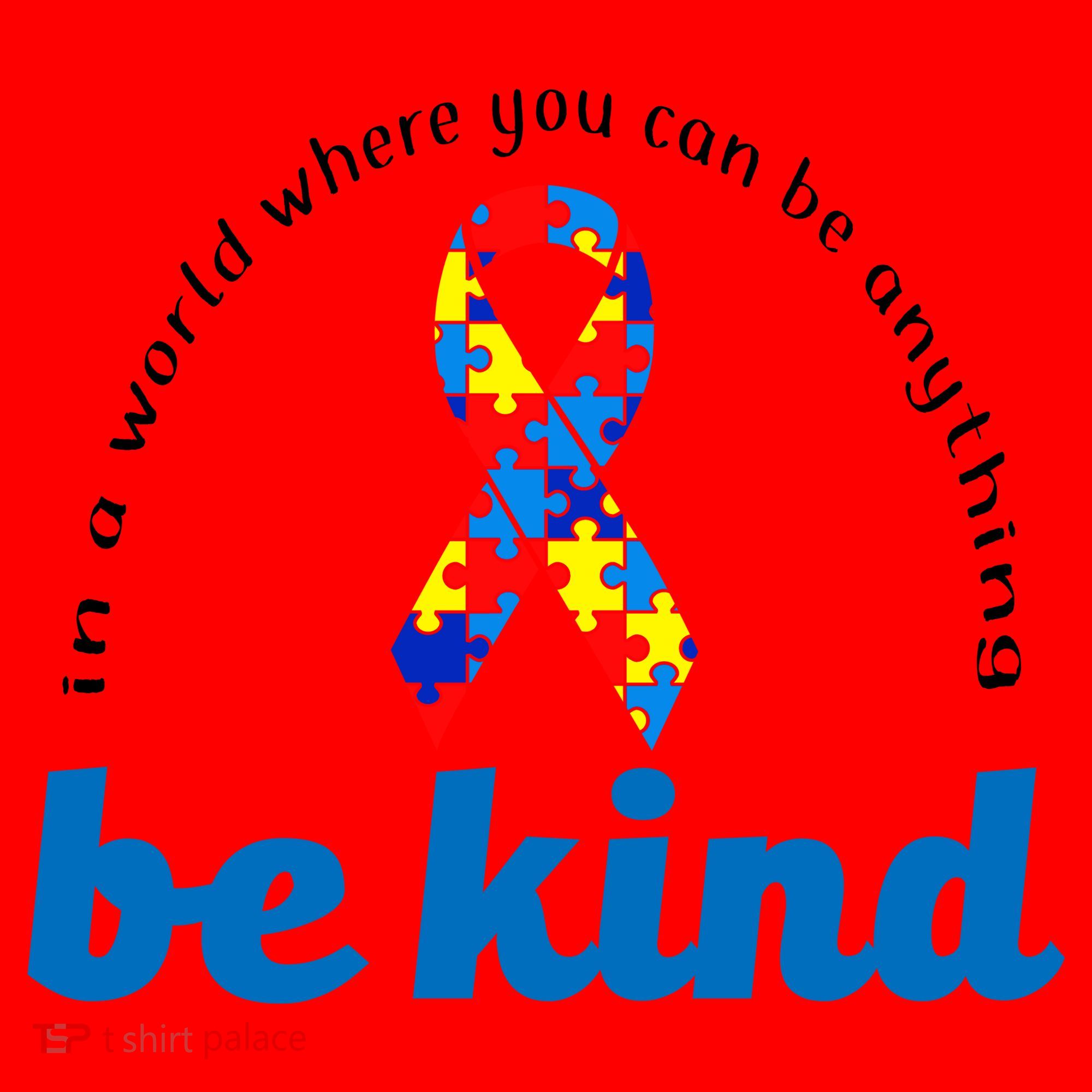 Autism Awareness Be Anything Be Kind Santa Hat