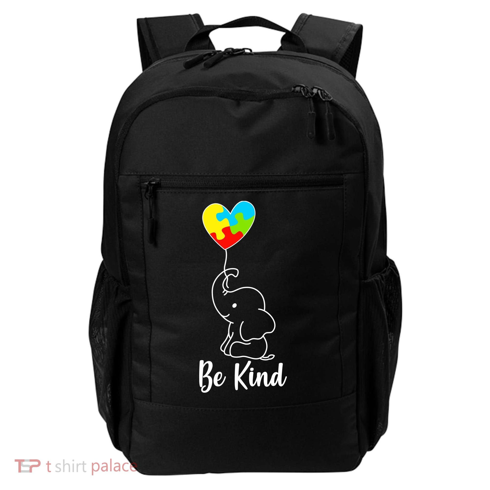 Autism Awareness Be Kind Elephant Backpack